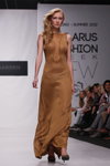 Показ Fur Garden — Belarus Fashion Week SS 2012 (наряди й образи: трикотажна бронзова сукня)