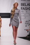 Показ Fur Garden — Belarus Fashion Week SS 2012 (наряди й образи: трикотажна сіра сукня міні, блонд (колір волосся))