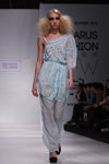 Паказ Natasha TSU RAN — Belarus Fashion Week SS 2012 (нарады і вобразы: блакітны камбінезон, блонд (колер валасоў))