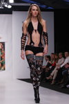 Olga Rodyanko. REPTILIA show — Belarus Fashion Week SS 2012 (looks: black stockings)