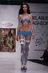 Паказ REPTILIA — Belarus Fashion Week SS 2012 (нарады і вобразы: блакітны купальнік, блакітныя панчохі)