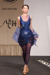 Show. Linum day 2011 (looks: blue dress, nude sandals, violet nylon leggings)
