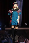 DзiKaVaTa 2011 (наряды и образы: чёрные гольфины, платье цвета морской волны, блонд (цвет волос))