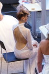 Виставка індустрії краси та здоров'я "Інтерстиль 2011" (наряди й образи: біла весільна сукня, білі стрінгі)
