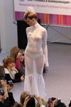 Выставка индустрии красоты и здоровья "Интерстиль 2011" (наряды и образы: белое прозрачное свадебное платье, белые стринги)