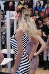 Выставка индустрии красоты и здоровья "Интерстиль 2011" (наряды и образы: чёрно-белое платье без рукавов)