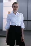 BelTeksLegProm. Spring 2012 (looks: white blouse, black trousers)