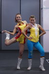 30-я юбилейная международная выставка "БелТЕКСлегпром. Весна-2012" (наряды и образы: желтый комбинезон, желтый топ)