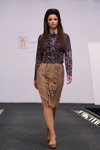 BFC SS 2013 show. Part 1 (looks: nude skirt)