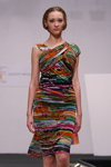 BFC SS 2013 show. Part 1 (looks: multicolored dress)