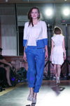 BFC SS 2013 show. Part 2 (looks: blue and white pantsuit)