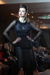 Ksenia Pochebut. BFC AW 2012/2013 show (looks: blackcocktail dress)
