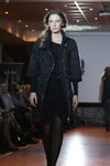 Olga Rodyanko. BFC AW 2012/2013 show (looks: black tights, black dress, black coat)