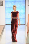 PAVO CREATIONS show — DnN SPbFW ss13 (looks: burgundyevening dress)