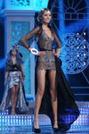 Dzina Żukouskaja. Finał — Miss Białorusi 2012 (ubrania i obraz: szpilki czarne, suknia wieczorowa czarna)
