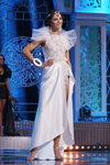 Julija Skałkowicz. Finał — Miss Białorusi 2012 (ubrania i obraz: sukienka biała)