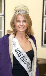 победительница конкурса - Кятлин Вальдметс. В Таллинне состоялся финал конкурса "Мисс Эстония 2012"