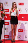Awards ceremony. Belarusian Olympic champions. Part 1 (looks: white blouse, black mini skirt, black pumps)