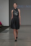 Pokaz Pohjanheimo — Riga Fashion Week SS13 (ubrania i obraz: spódnica czarna, top czarny, półbuty czarne)