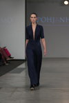 Pokaz Pohjanheimo — Riga Fashion Week SS13 (ubrania i obraz: suknia wieczorowa z dekoltem niebieska)