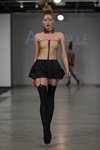 Sockbox show — Riga Fashion Week SS13 (looks: black nylon stockings)