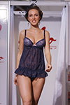 Kleo show — Salon of Lingerie 2012 (outfits: blue nightshirt)