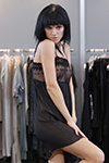 Prezentacja LingaDore — Salon of Lingerie 2012 (stylizacje: kombinacja czarna przejrzysta)