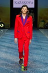 Alexandra Kazakova show — Volvo-Fashion Week in Moscow SS13 (looks: red t-shirt, red men's suit)