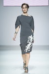 Razu Mikhina show — Volvo-Fashion Week in Moscow SS13 (looks: grey dress, grey sandals)