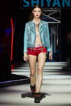 SHIYAN show — Volvo-Fashion Week in Moscow SS13 (looks: turquoise leather jacket)