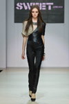 Sweet Dream show — Volvo-Fashion Week in Moscow SS13 (looks: black jumpsuit, black pumps)