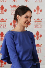 на конкурсе "Мисс Минск 2013" (июнь 2013). Ульяна Волоховская