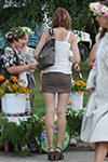 Gomel street fashion. 06/07/2012 (outfits: white top, grey mini denim skirt, grey bag)