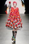 Bas Kosters show — Amsterdam Fashion Week ss13 (looks: checkered dress, , multicolored sandals)