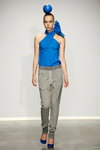 LikeThis show — Amsterdam Fashion Week ss13 (looks: blue top, grey trousers)
