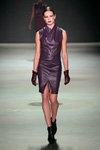 TONYCOHEN show — Amsterdam Fashion Week fw13/14 (looks: eggplant leather dress)