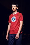 Показ BOSCO — Aurora Fashion Week Russia SS14 (наряды и образы: красная футболка)