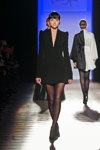 Показ Clarisse Hieraix — Aurora Fashion Week Russia SS14 (наряды и образы: чёрные колготки, чёрное коктейльное платье)