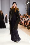 Ianis Chamalidy show — Aurora Fashion Week Russia AW13/14 (looks: blackevening dress, black coat)