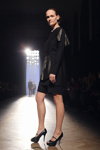 Alexander Khrisanfov show — Aurora Fashion Week Russia SS14 (looks: black dress, black pumps)