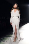 LUBLU Kira Plastinina show — Aurora Fashion Week Russia SS14 (looks: whitenecklineevening dress with slit)