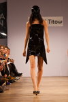 Показ Leonid Titow — Aurora Fashion Week Russia AW13/14 (наряды и образы: чёрное коктейльное платье)