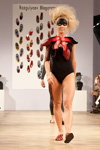 Показ Razgulyaev Blagonravova — Aurora Fashion Week Russia AW13/14 (наряды и образы: чёрное боди)