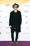 Guests — Aurora Fashion Week Russia SS14 (looks: grey hat, Sunglasses, black coat, black leather trousers)