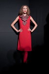 Prezentacja Tallinn Fashion Week — Aurora Fashion Week Russia SS14 (ubrania i obraz: sukienka czerwona, rajstopy czerwone, sukienka czerwona)