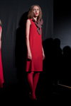 Презентация Tallinn Fashion Week — Aurora Fashion Week Russia SS14 (наряды и образы: красное платье, красные колготки)