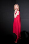 Prezentacja Tallinn Fashion Week — Aurora Fashion Week Russia SS14 (ubrania i obraz: sukienka czerwona, rajstopy czerwone)