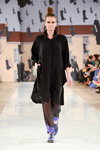 Показ Tanya Kotegova — Aurora Fashion Week Russia AW13/14 (наряды и образы: чёрное пальто)