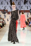 Tanya Kotegova show — Aurora Fashion Week Russia AW13/14 (looks: black printed dress)