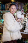 Liasan Utiasheva. Liasan Utiasheva — Azbuka Vkusa (looks: white fur coat)